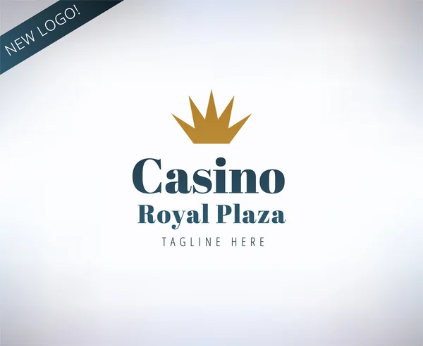 Casino vector logo icon. Poker, cards or game and money symbol. Stocks design elements. — Stockvector