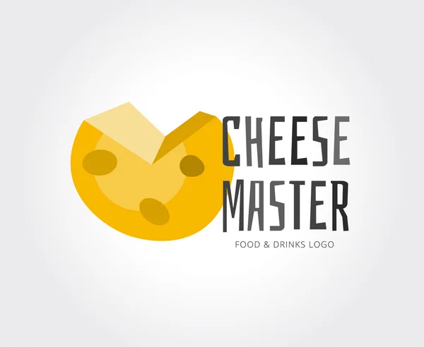 Абстрактный шаблон логотипа сыра для брендинга и дизайна — стоковое фото