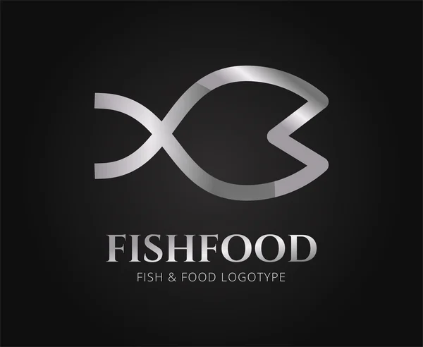 Αφηρημένο ψάρι πρότυπο λογότυπο φορέα για branding και σχεδιασμός — Φωτογραφία Αρχείου