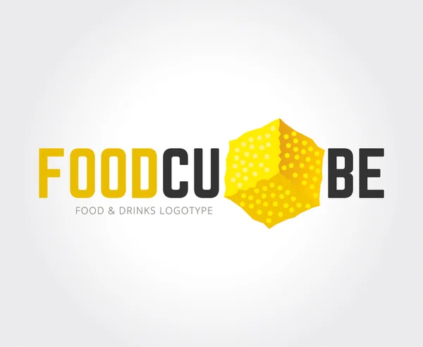 Abstract food logo template for branding and design — Stock Photo, Image