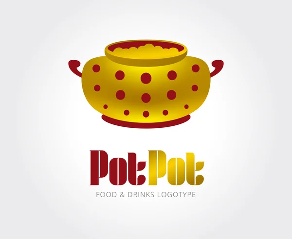 Abstrakta potten logotyp mall för branding och design — Stockfoto