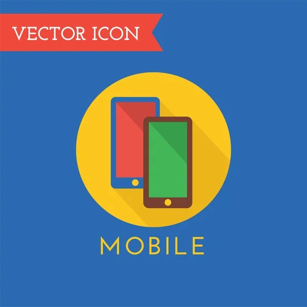 Logotipo del vector del icono móvil. Tienda, Dinero o Comercio y Símbolo informático. Elemento de diseño de existencias . — Vector de stock
