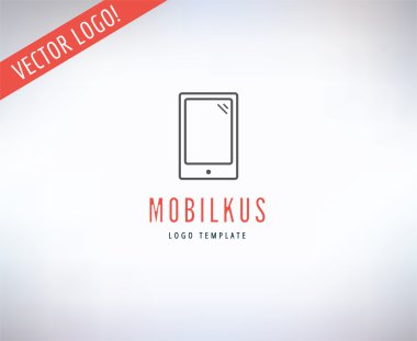 Mobile Vector Logo. Online, Money or Commerce and Technology symbol. Stocks Design Element.