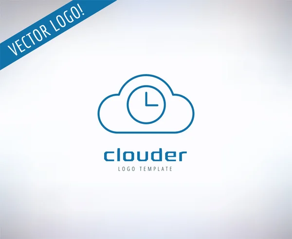 Cloud Icon Vector Logo. Store, App or Developers and Technology symbols. Stocks design element. — 스톡 벡터