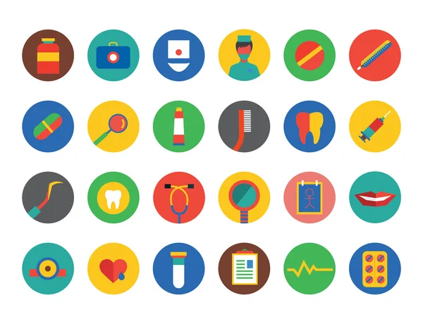 Medical vector icons set. Health, medical and doctors symbol. Stock design element. — Stock vektor