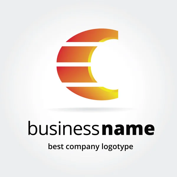Abstrakta logotype koncept isolerad på vit bakgrund. Bestånden designelement. — Stockfoto