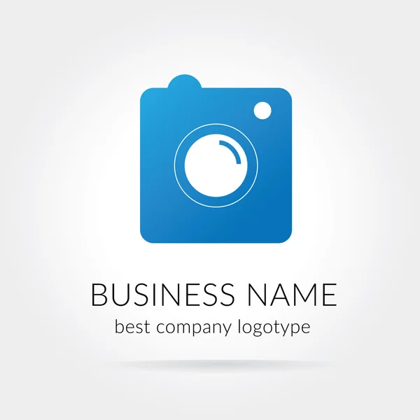 ビジネス デザインの白い背景で隔離写真ロゴのコンセプト — ストック写真