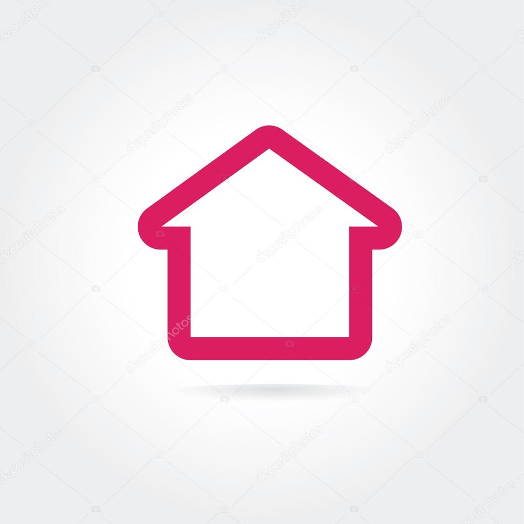 House logo icon concept isolated on white background for business design