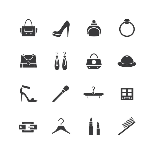 Web Store Vektor Icons gesetzt. Shopping-Symbole. Schnittstellenelemente stock illustration — Stockvektor