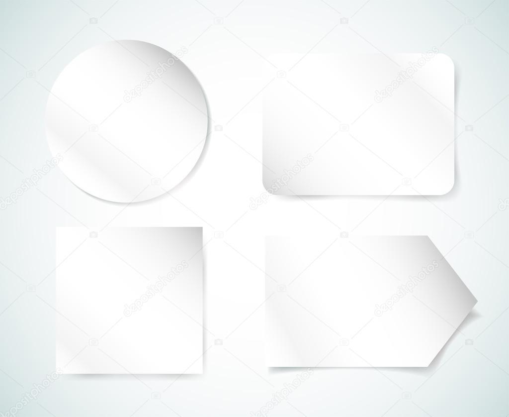 Form blank illustration. Folder, paper, isolated and text. Vector stock element for design.
