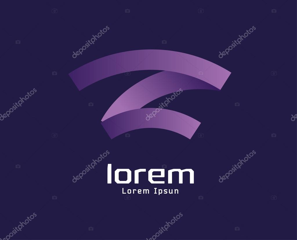 Abstract wifi vector icon. Isolated on white background. Wire, computer, internet, technology, wi-fi, signal, wireless, connection, mobile, electronic, phone. Company logo. Identity and branding