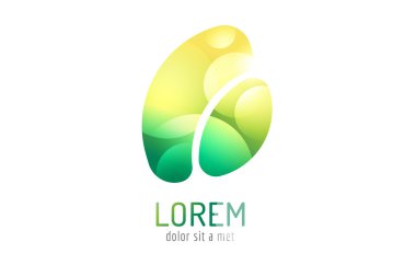 Vector logo template. Abstract arrow shape and symbol, icon or creative, idea, flow. Stock illustration. Isolated on white background.
