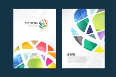 Vector globe brochure template. Abstract arrow design and creative magazine idea, blank, book cover or banner template, paper, journal. Stock illustration. clipart