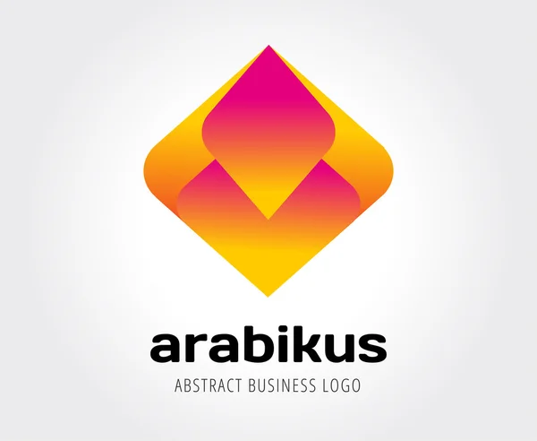 Arrow abstract logo template. Up, cursor icon, creative idea, arrowheads marker and dynamic or moving. Company identity. Stock illustration. — Stock Photo, Image