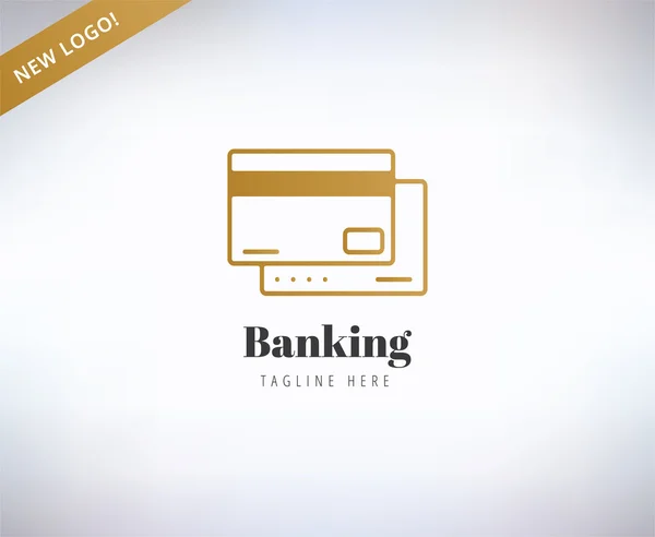 Finanse logo banky. Peníze, bankovnictví nebo broker a růstu. Skladem ilustrace. — Stock fotografie