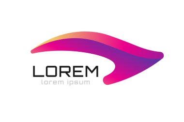 Soyut vektör hat şekilleri simgesi şablon tasarım. Spa, güzellik, doğa