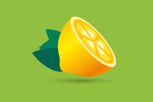 Lime or lemon fruit slice. Lemonade juice logo icon template design — ストックベクタ