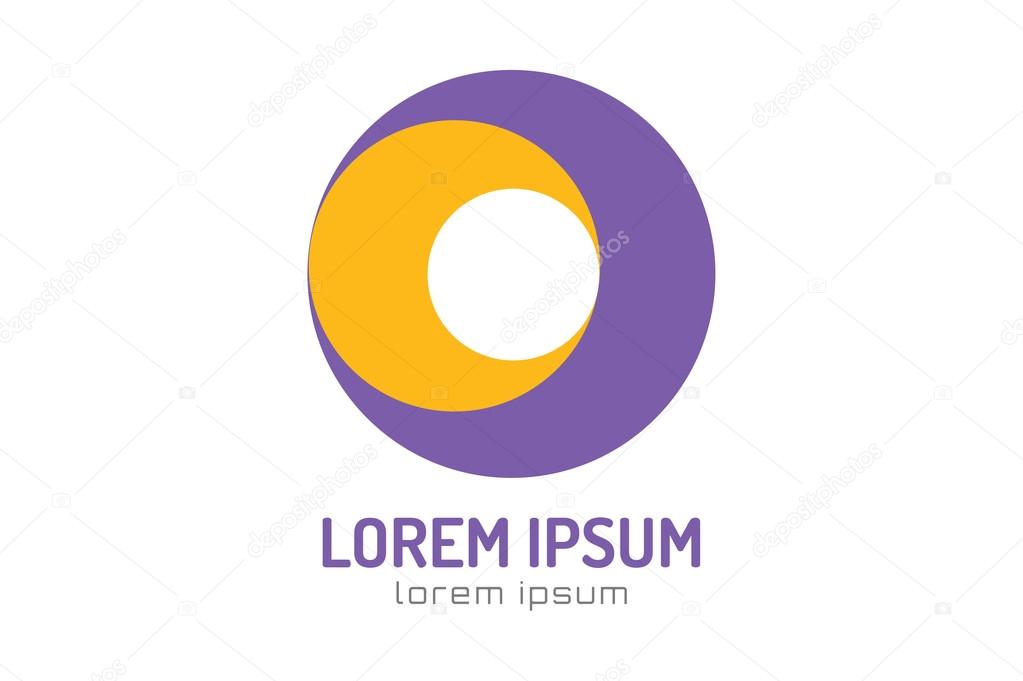 vector circle ring logo design abstract flow icon template