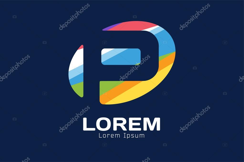 Abstract P character vector logo icon template. Power p vector, p letter logo, web studio, design studio, round shape, logo icon, company logo, abstract logo, design element, creative idea. Company