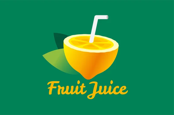 Lime or lemon fruit slice. Lemonade juice logo icon template design — Wektor stockowy