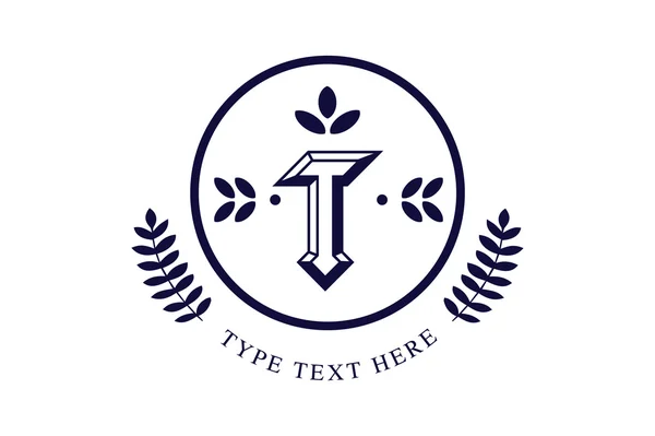 Vintage old style logo icon template — Stok Vektör