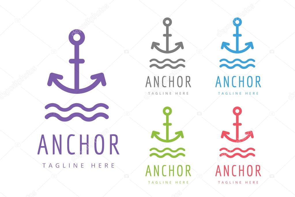Anchor vector logo icon. Sea, vintage or sailor and sea symbol. Anchor logo. Anchor icon. Sea symbol. Premium quality, tatoo