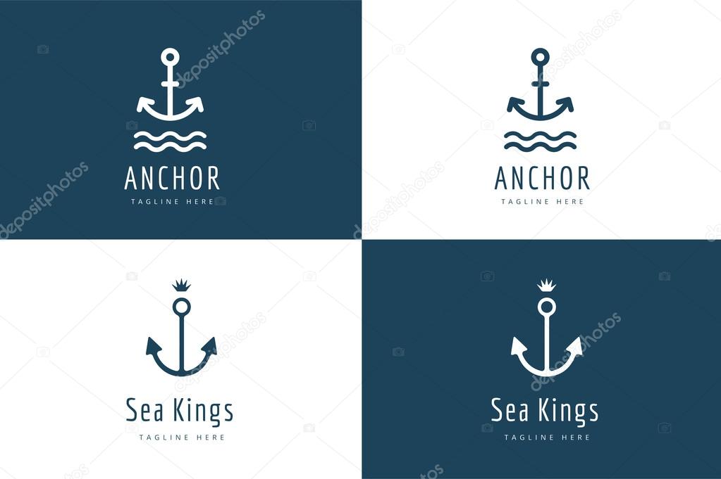 Anchor vector logo icon set. Sea, vintage or sailor and sea symbol. Anchor logo. Anchor icon. Sea symbol. Premium quality, tatoo