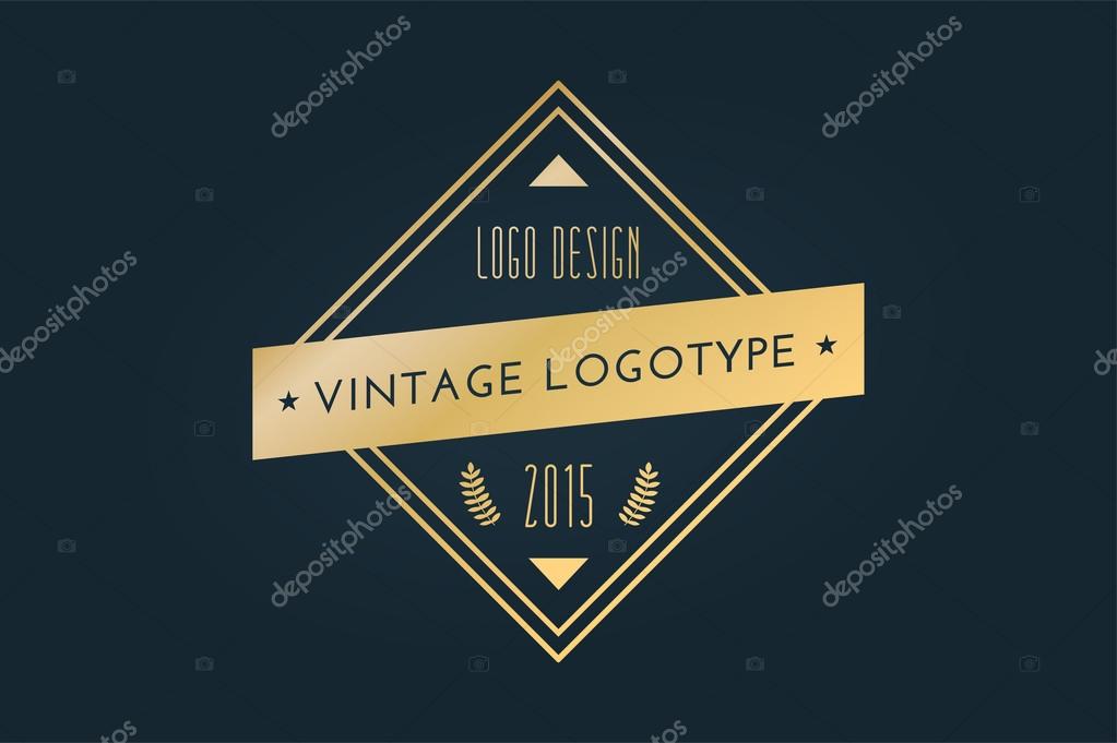Vintage old style logo icon template. Vintage retro style. Arrows, labels, ribbons, decor, shield logo, knight logo, premium quality vector. Logo design. Retro style