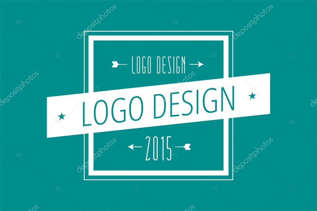 Hipster modern thin style logo. Square logo. Royal hotel, Premium boutique, Fashion logo, Education logo, Shield logo, VIP logo, Star logo, School or University logo, Premium quality brand