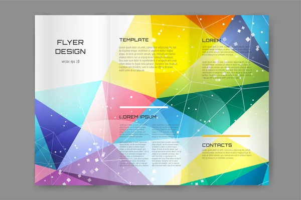 Abstract brochure or flyer design templatee. — Stockový vektor