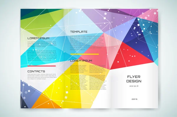 Abstract brochure or flyer design templatee. — 스톡 벡터