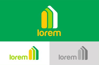 Bank, finance organization vector logo template