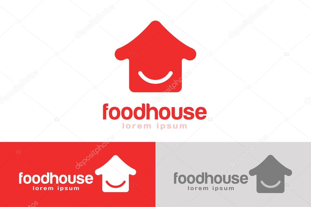 Chinese or japanese fast food restaurant silhouette. Chef logo. House logo icon template. Asian kitchen, home silhouette, cafe building, china or japan chef, fast food restaurant, sushi. Japanese food