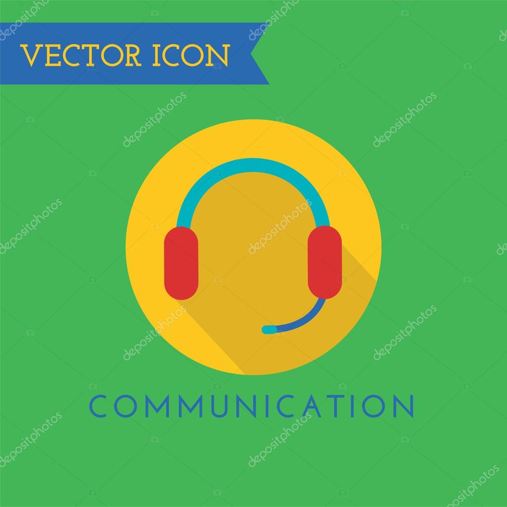 Headphone icon logo. Sound, speaker and music studio logo, music symbol. Technology icon, music tools and voice, web. Headphone icon, headphone logo, volume control. Support operator, help desk