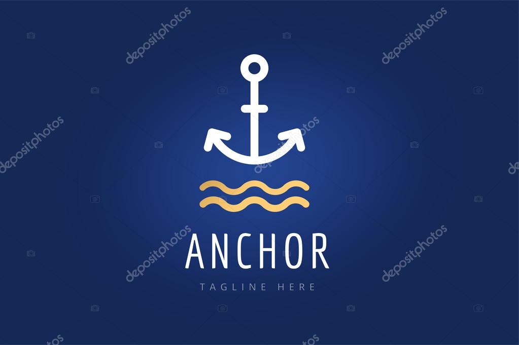 Anchor vector logo icons. Sea, sailor symbols. Anchor logo. Anchor icon. Anchor symbol, anchor tattoo. Vintage old style logo template. Retro style. Arrows, labels ribbons decor, premium quality