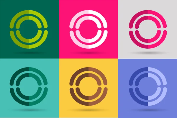 Τεχνολογία τροχιά web δαχτυλίδια λογότυπο — Διανυσματικό Αρχείο