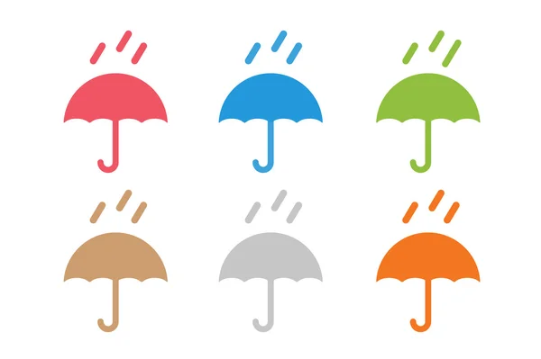 Parapluie vectoriel logo coloré — Image vectorielle