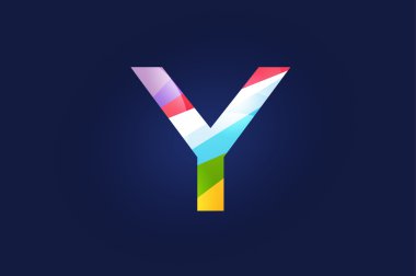 Y harfi vektör logosu simgesi simgesi