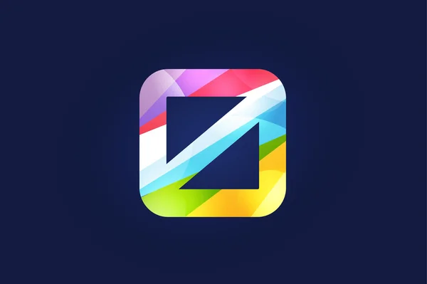 Zero letter vector logo icon symbol — ストックベクタ