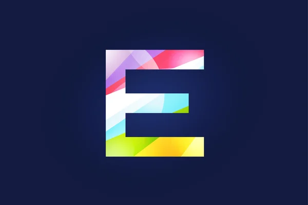 E letter vector logo icon symbol — ストックベクタ