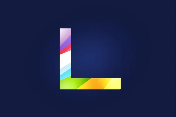 L letter vector logo icon symbol — ストックベクタ