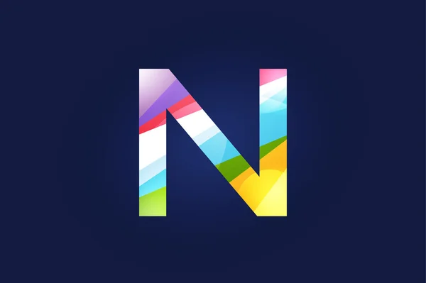 N letter vector logo icon symbol — 스톡 벡터