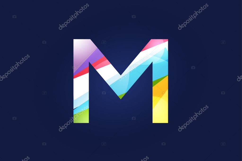 Logo M Icon Vectoriel Sur Fond Stock Vector (Royalty Free) 1820171108