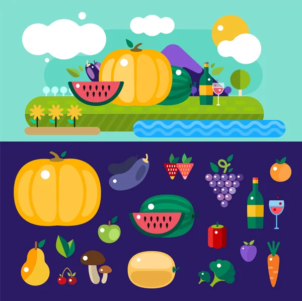 Harvest time illustration — Stock Photo, Image