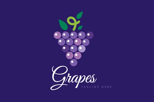 Icona logo isolato uva — Foto Stock