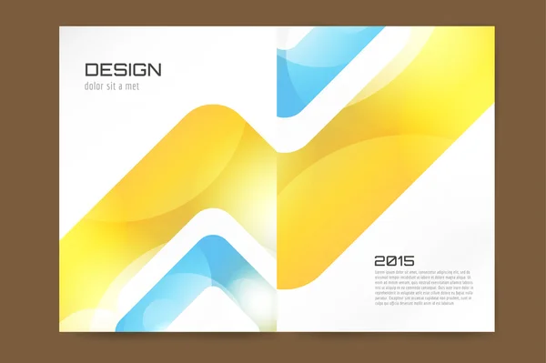 Abstract brochure or flyer design template — Stock Vector