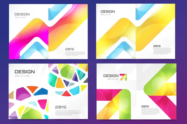 Abstract brochure or flyer design template — Stock Vector