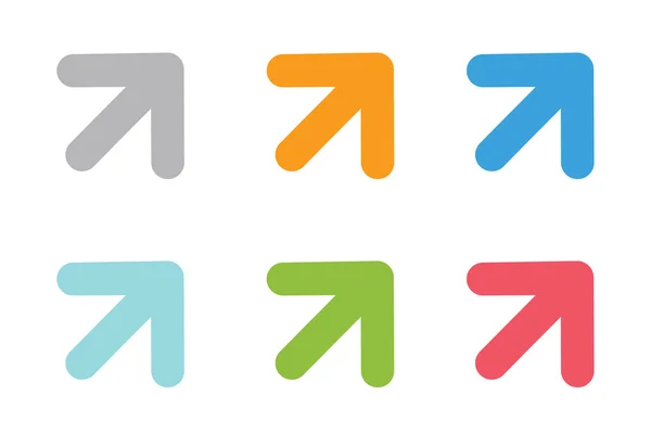 Vektör ok simgesi soyut logo şablonu — Stok Vektör