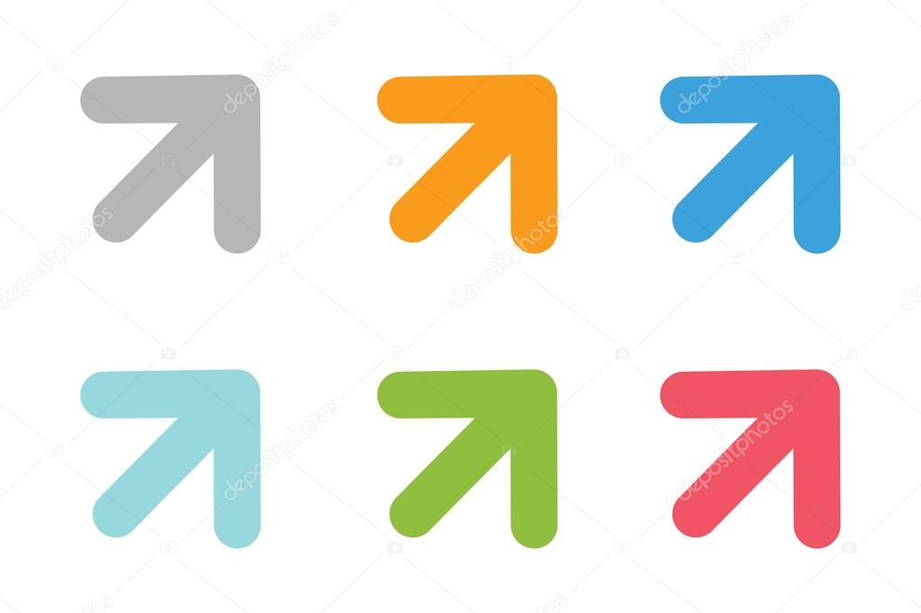 Vector arrow icon abstract logo template