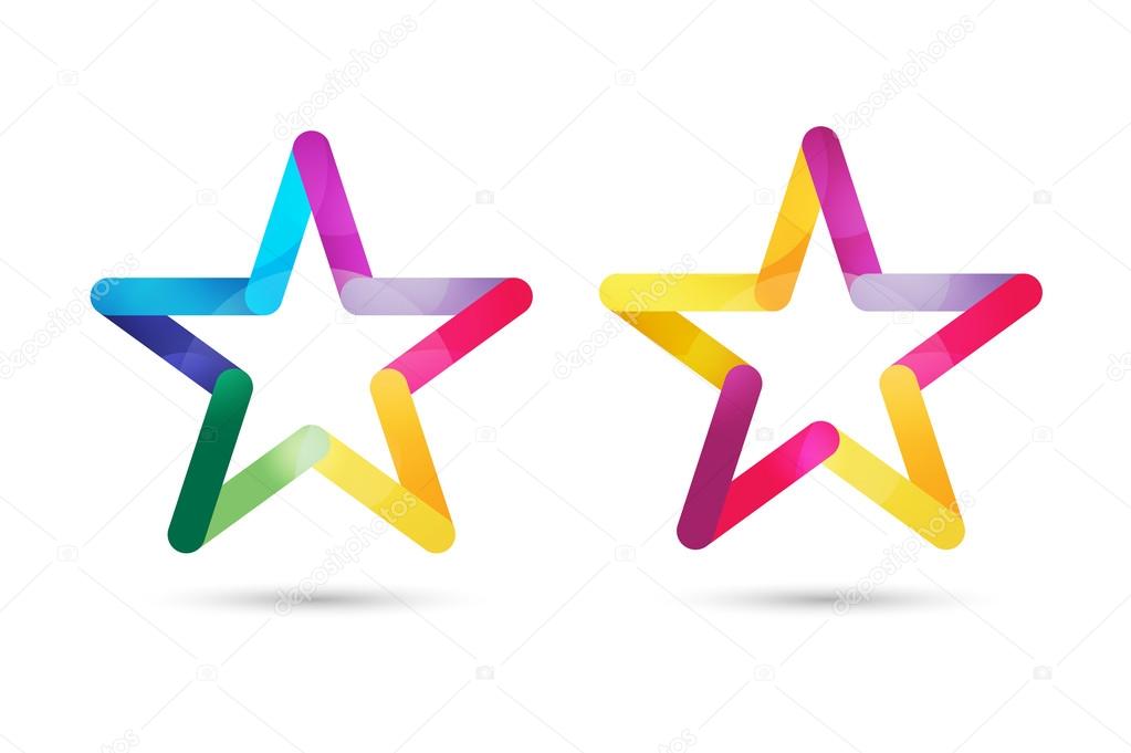 Star vector logo. Star icon. Leader boss star, winner, star rating, rank. Star astrology symbol. Starburst logo isolated. Star icon logotype. Sport star logo. Astronomy star logo
